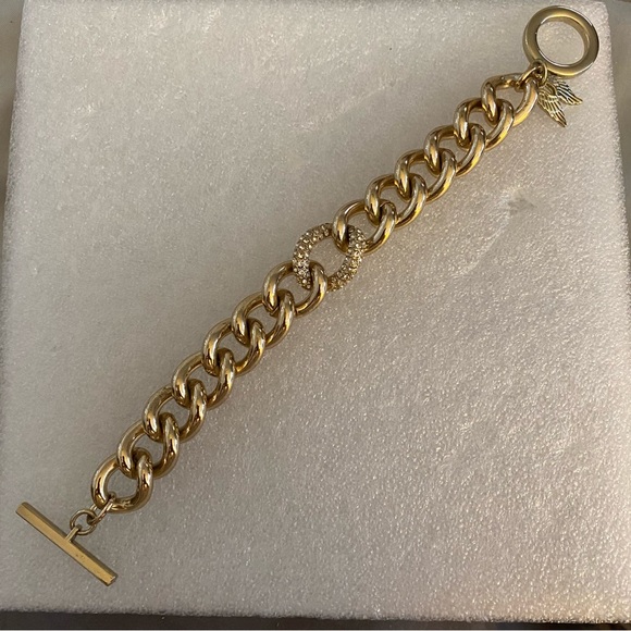 Victoria’s Secret Gold-tone Chunky Link Toggle Bracelet - Picture 7 of 7